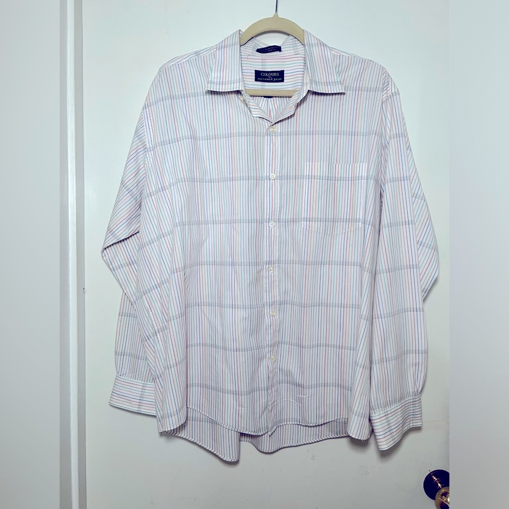 Vintage Rainbow stripe button down.